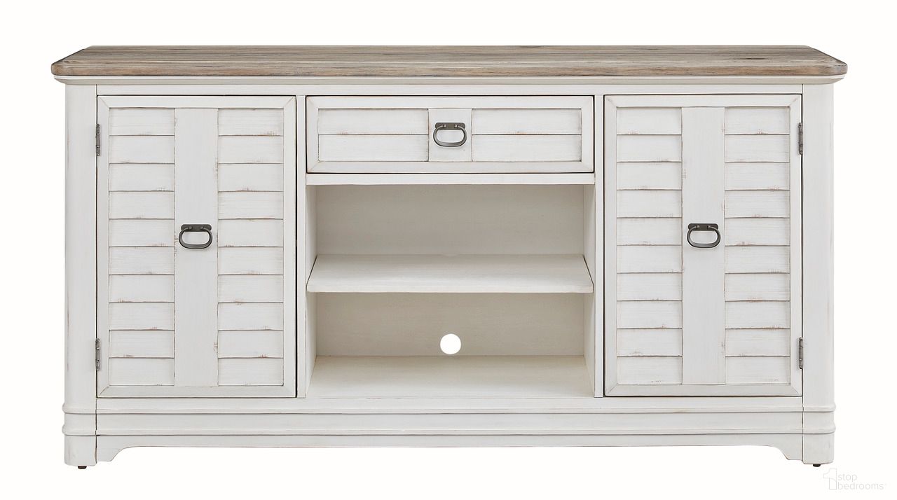 The appearance of Meadowbrook Server with Sand Top In White Wash designed by American Woodcrafters in the coastal interior design. This white wash piece of furniture was selected by 1StopBedrooms from Meadowbrook Collection to add a touch of cosiness and style into your home. Sku: D-2610-590. Material: Hardwood.