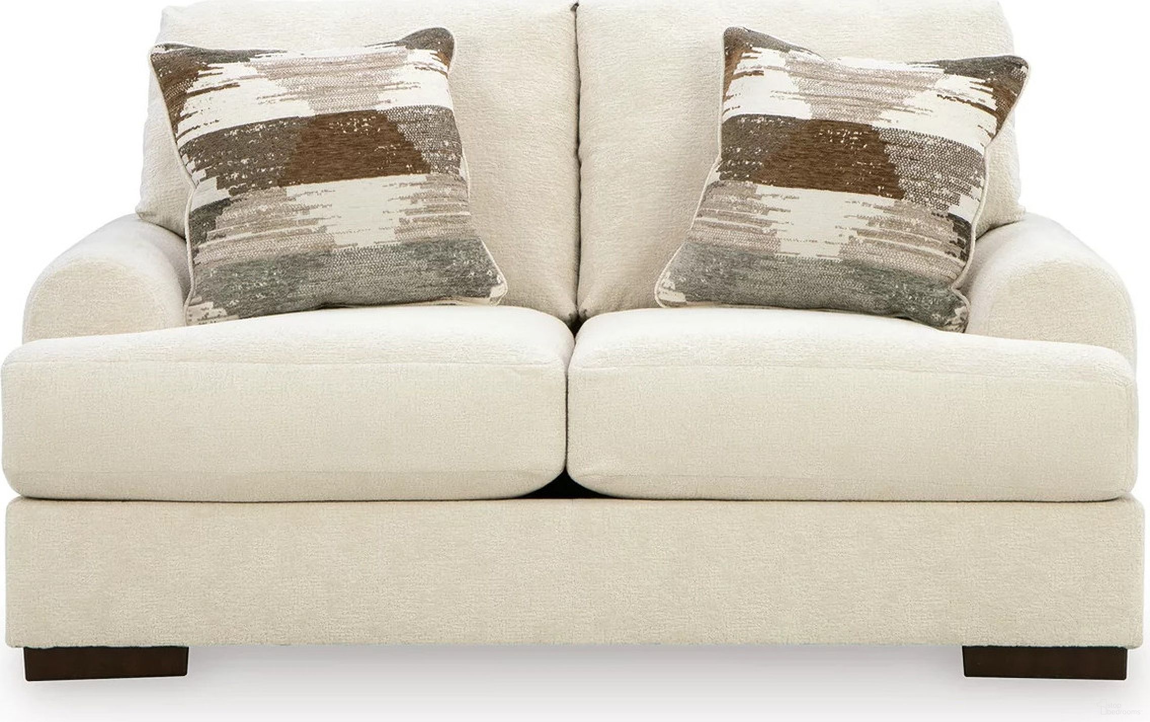 The appearance of Meadowleaf Loveseat In Sand designed by Signature Design by Ashley in the modern / contemporary interior design. This sand piece of furniture was selected by 1StopBedrooms from Meadowleaf Collection to add a touch of cosiness and style into your home. Sku: NC8150635. Material: Fabric.