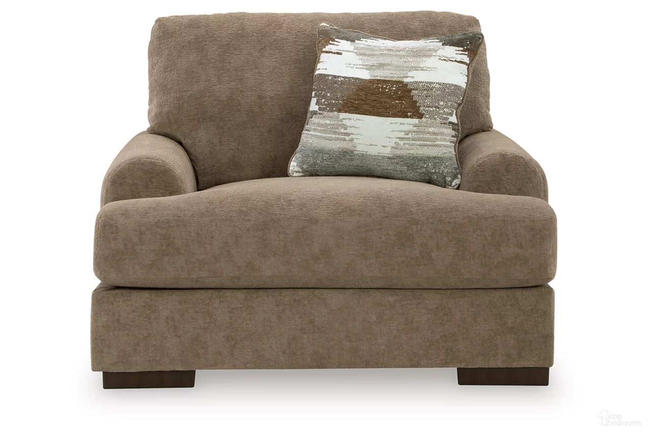 The appearance of Meadowleaf Oversized Chair In Pecan designed by Signature Design by Ashley in the modern / contemporary interior design. This pecan piece of furniture was selected by 1StopBedrooms from Meadowleaf Collection to add a touch of cosiness and style into your home. Sku: NC8150523. Material: Fabric.