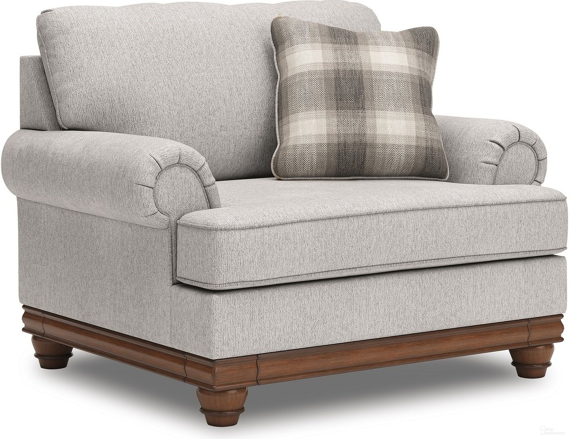 The appearance of Meadowview Oversized Chair In Sandstone designed by Signature Design by Ashley in the traditional interior design. This sandstone piece of furniture was selected by 1StopBedrooms from Meadowview Collection to add a touch of cosiness and style into your home. Sku: NC5680323. Material: Polyester.