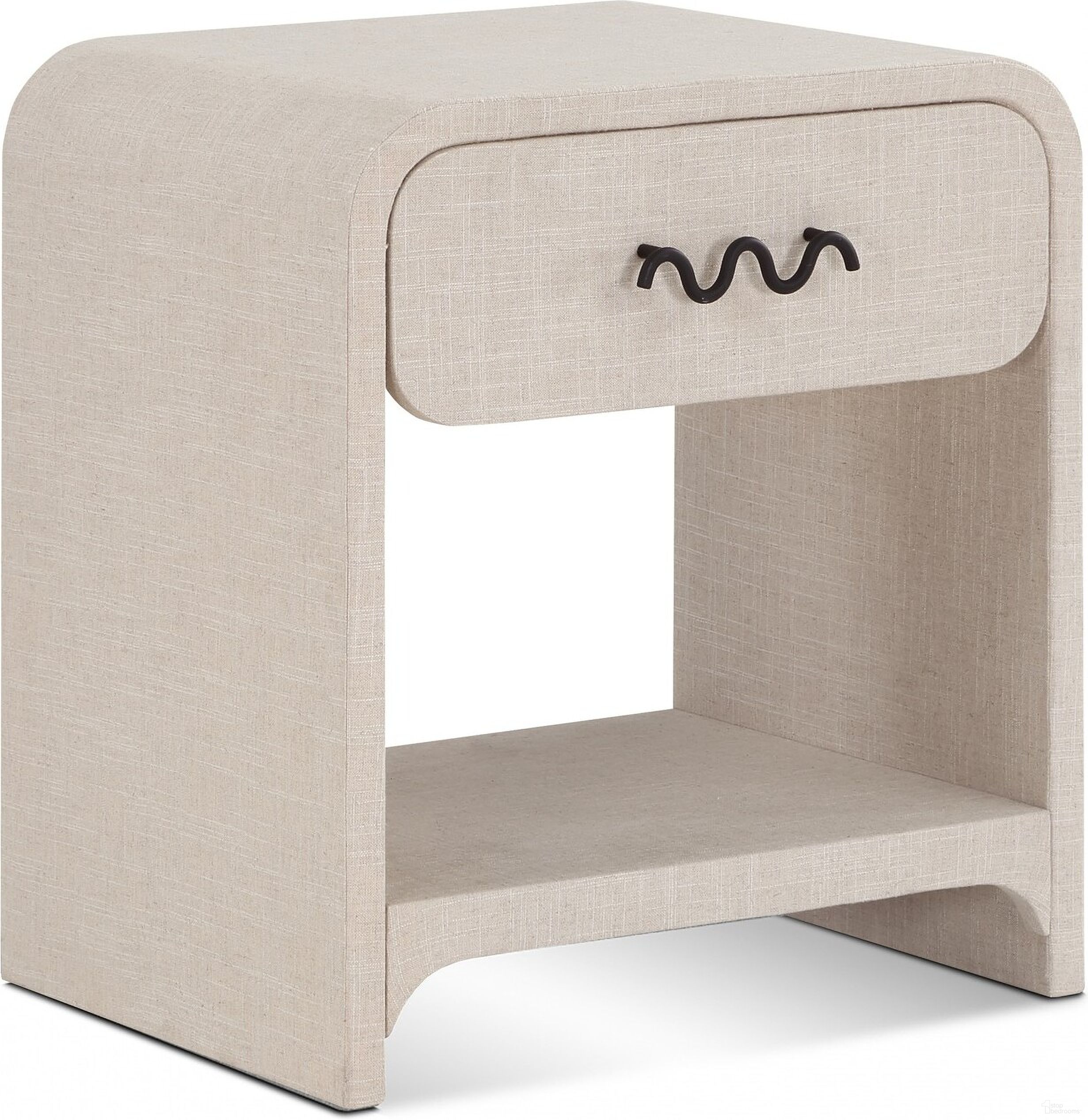 The appearance of Medley Nightstand In Cream designed by Meridian in the modern / contemporary interior design. This cream piece of furniture  was selected by 1StopBedrooms from Medley Collection to add a touch of cosiness and style into your home. Sku: 799Cream-NS. Material: Rubberwood.