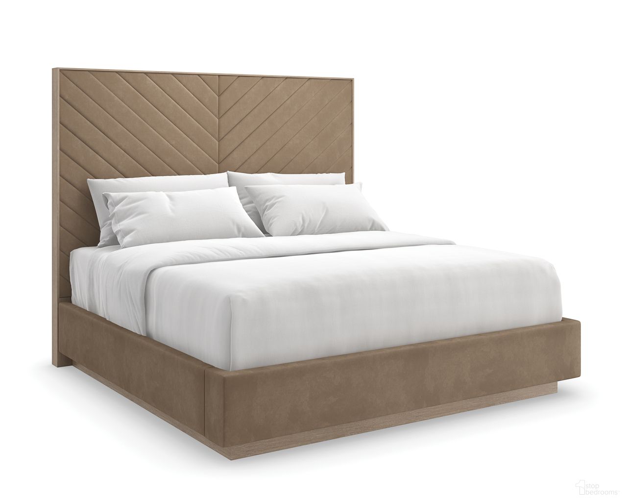 The appearance of Meet U In The Middle Queen Upholstered Bed In Brown designed by Caracole in the transitional interior design. This brown piece of furniture was selected by 1StopBedrooms from Meet U In The Middle Collection to add a touch of cosiness and style into your home. Sku: CLA-5423-102F-B;CLA-5423-102H-B;CLA-5423-102R-B. Bed Size: Queen. Material: Ash. Bed Type: Upholstered Bed.