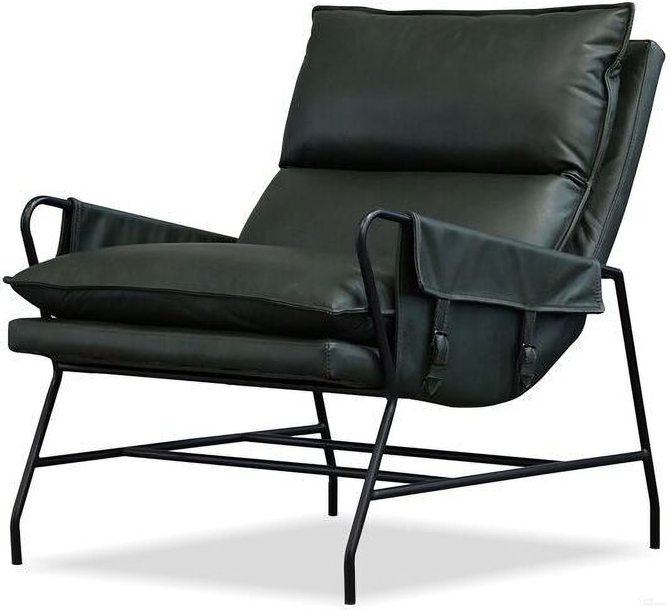 The appearance of Meier Lounge Chair Charcoal Iron Powder Coated Legs In Moss Green designed by Mobital in the modern / contemporary interior design. This moss green piece of furniture was selected by 1StopBedrooms from Meier Collection to add a touch of cosiness and style into your home. Sku: LCH-MEIE-MOGR-CHIR. Material: Leather.