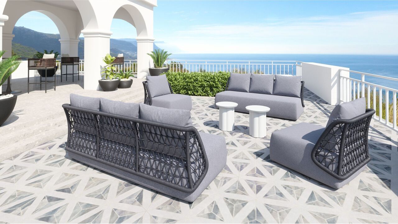 The appearance of Mekan Outdoor Conversation Set In Gray designed by Zuo Modern in the modern / contemporary interior design. This gray piece of furniture was selected by 1StopBedrooms from Mekan Collection to add a touch of cosiness and style into your home. Sku: 704023;704024. Material: Olefin.