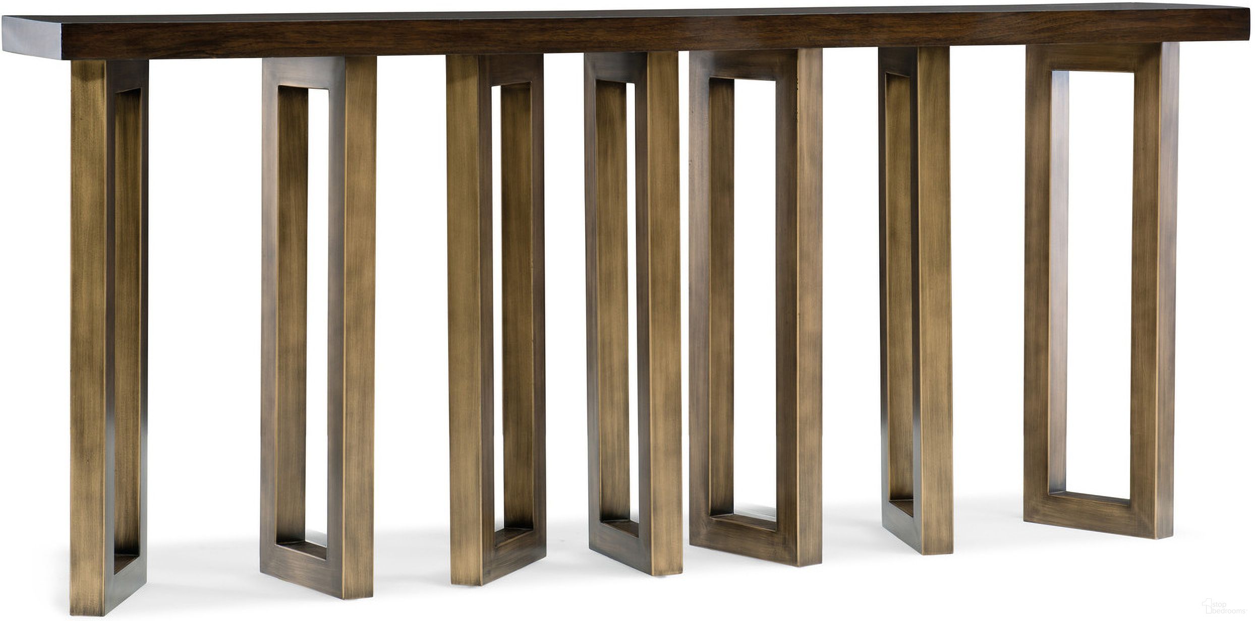 The appearance of Melange Dark Wood Connelly Hall Console designed by Hooker in the modern / contemporary interior design. This dark wood piece of furniture was selected by 1StopBedrooms from Melange Collection to add a touch of cosiness and style into your home. Sku: 638-85287-DKW. Material: Walnut Veneer.