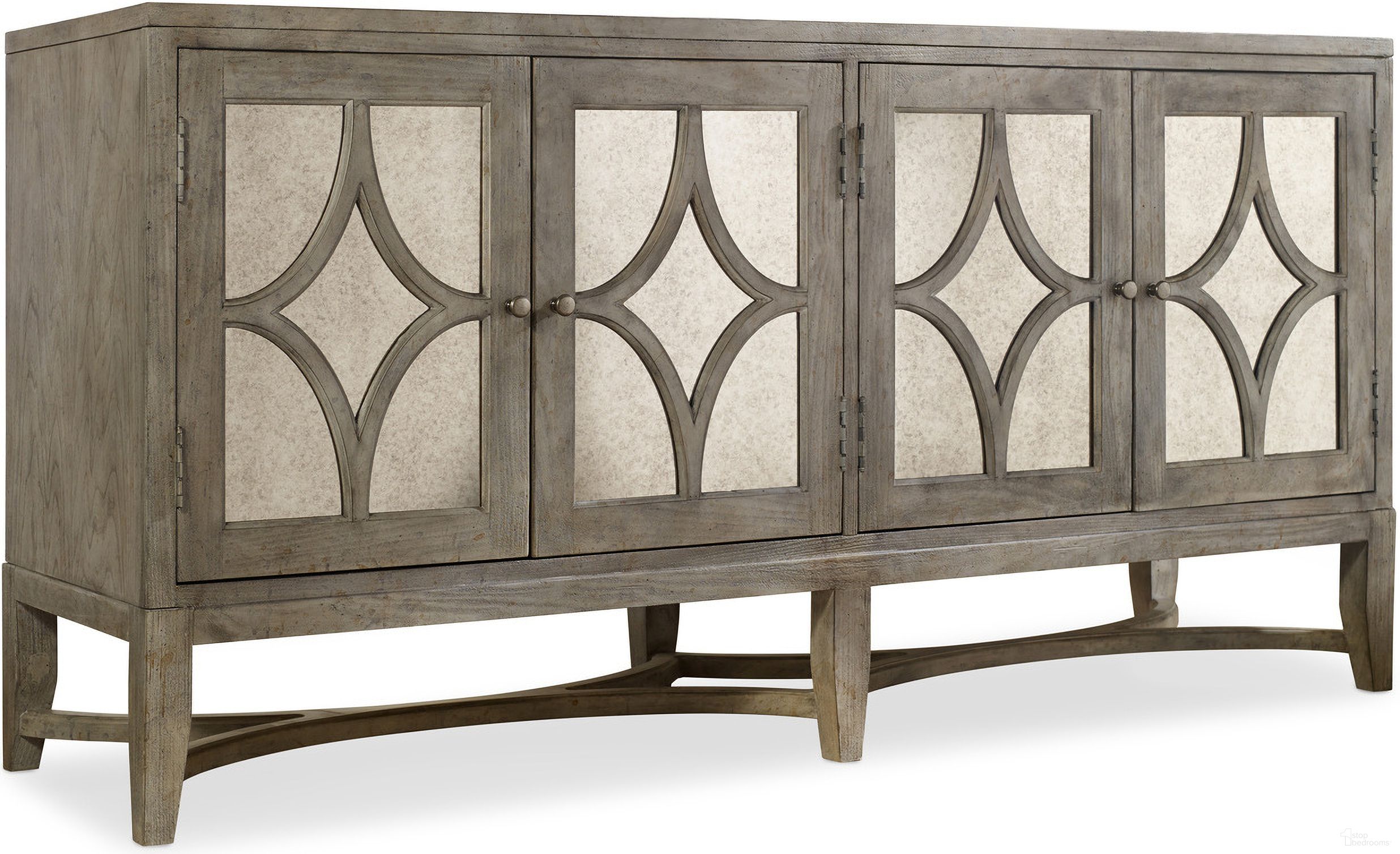 The appearance of Melange Diamante Light Wood Console designed by Hooker in the transitional interior design. This light wood piece of furniture was selected by 1StopBedrooms from Melange Collection to add a touch of cosiness and style into your home. Sku: 638-85102. Material: Cherry Veneer.