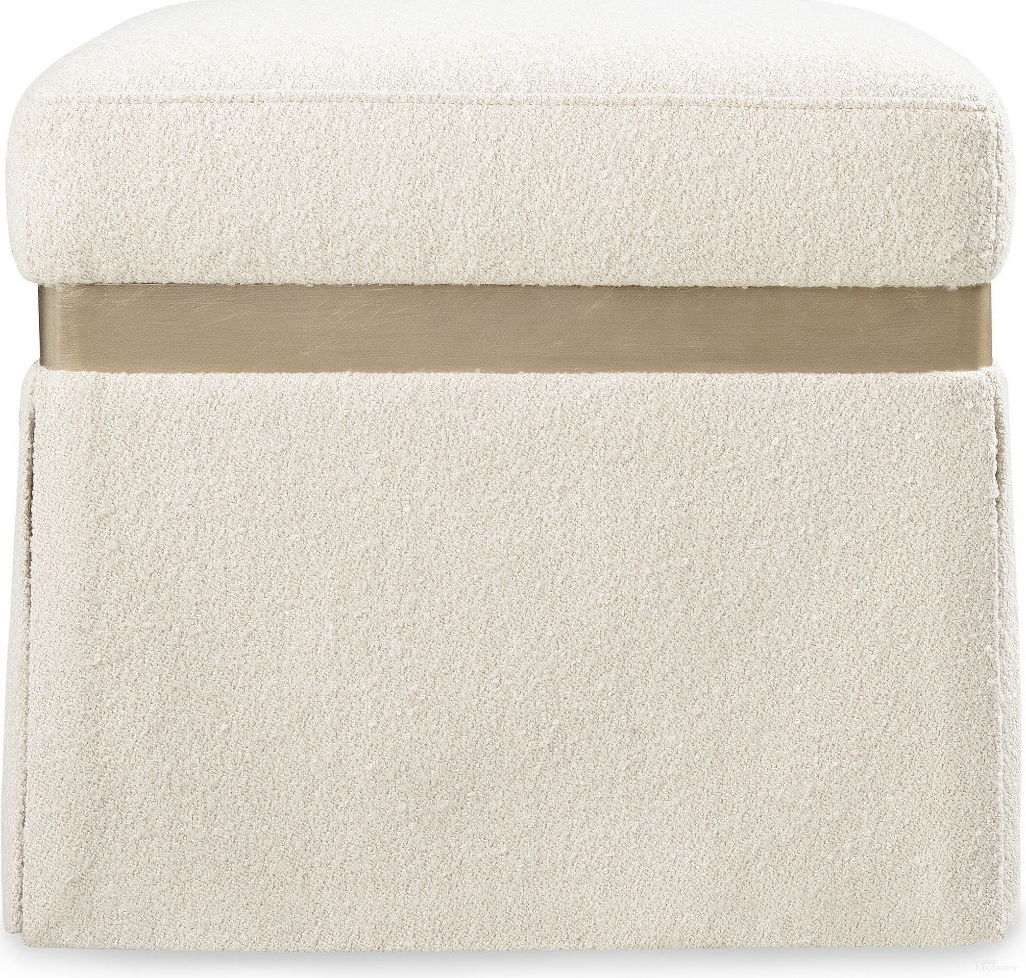 The appearance of Melange Dream Weaver Pouf In Beige designed by Hooker in the modern / contemporary interior design. This beige piece of furniture was selected by 1StopBedrooms from Melange Collection to add a touch of cosiness and style into your home. Sku: 628-50734-05. Material: Birch Veneer.