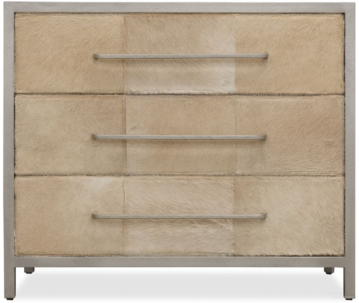 Melange Holy Cow Chest In Beige and Silver
