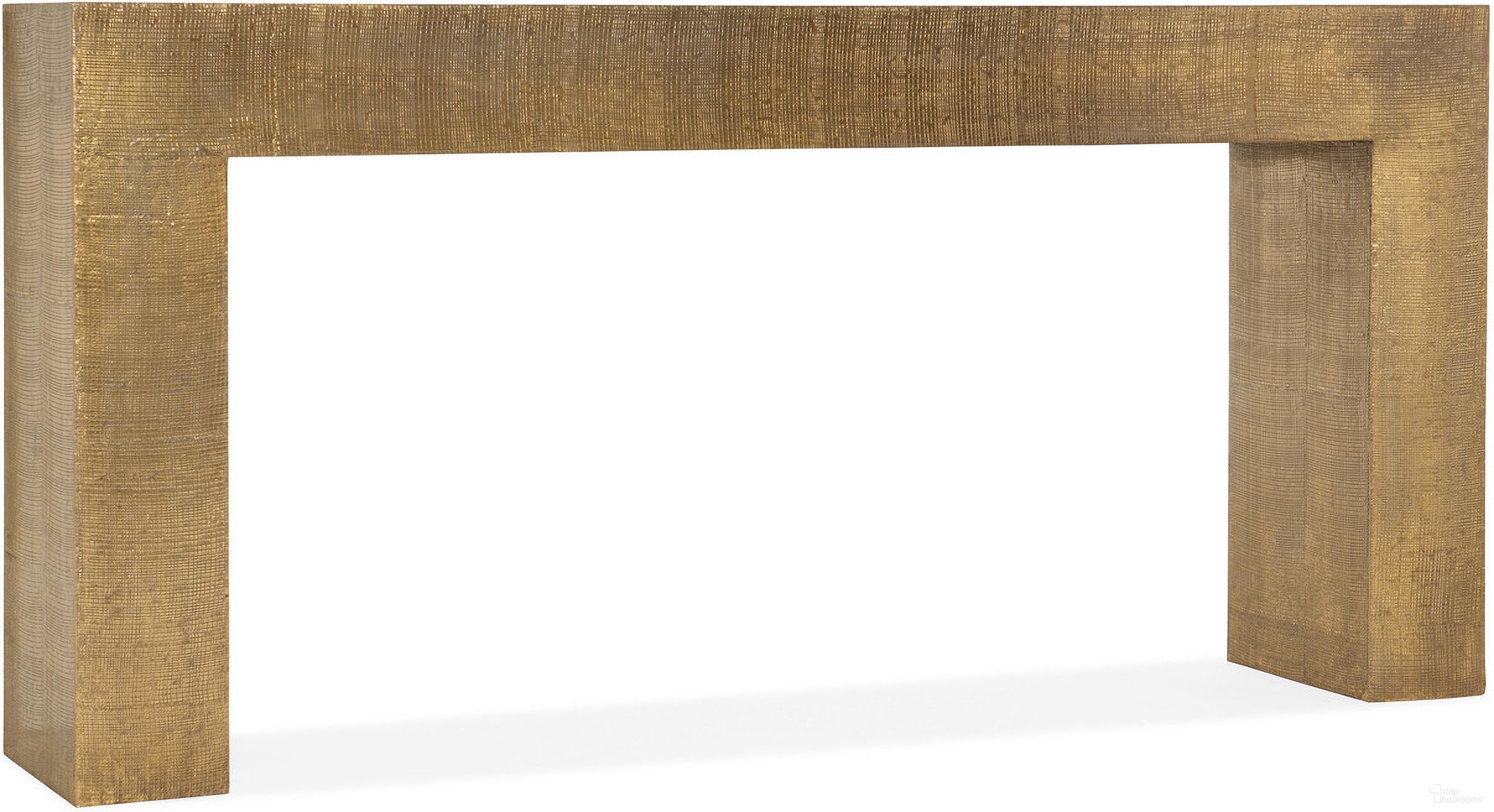 The appearance of Melange Kanchan Sofa Console designed by Hooker in the transitional interior design. This gold piece of furniture was selected by 1StopBedrooms from Melange Collection to add a touch of cosiness and style into your home. Sku: 628-85637-15. Material: Metal.