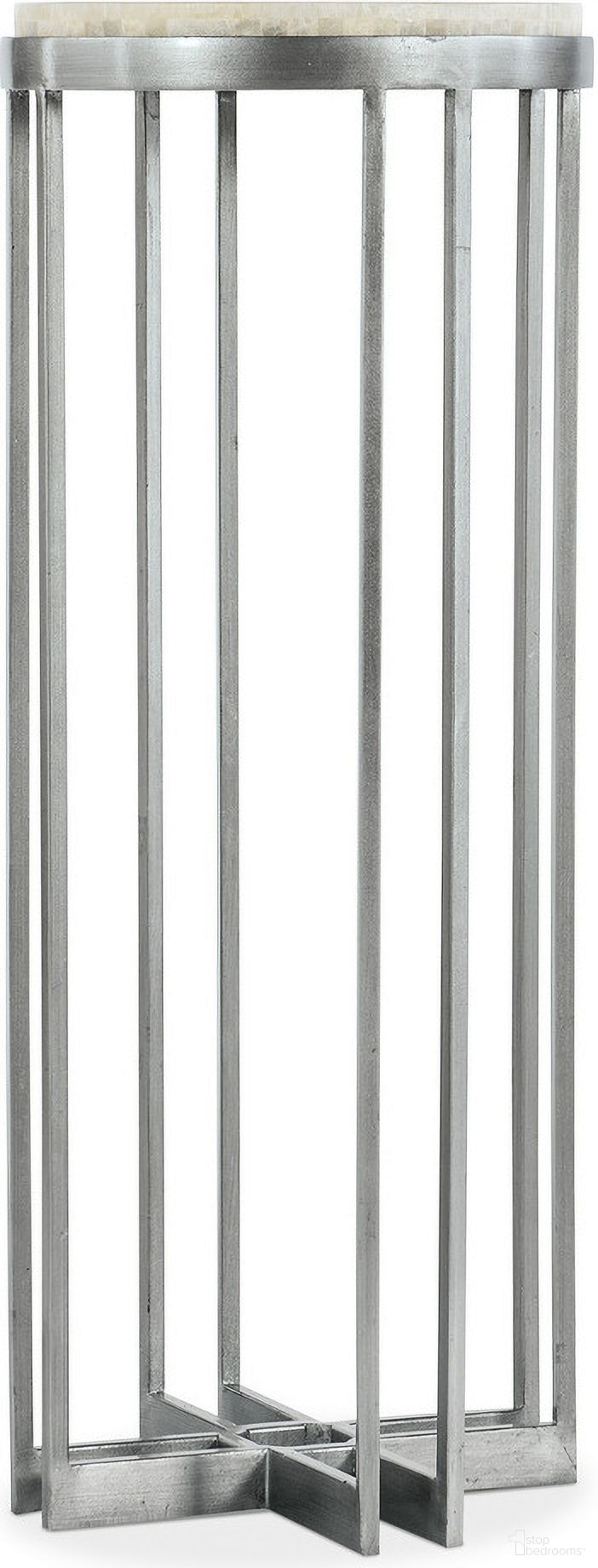 The appearance of Melange Marin 36 Inch Accent End Table designed by Hooker in the modern / contemporary interior design. This silver piece of furniture  was selected by 1StopBedrooms from Melange Collection to add a touch of cosiness and style into your home. Sku: 5934-50003-00. Material: Onyx.