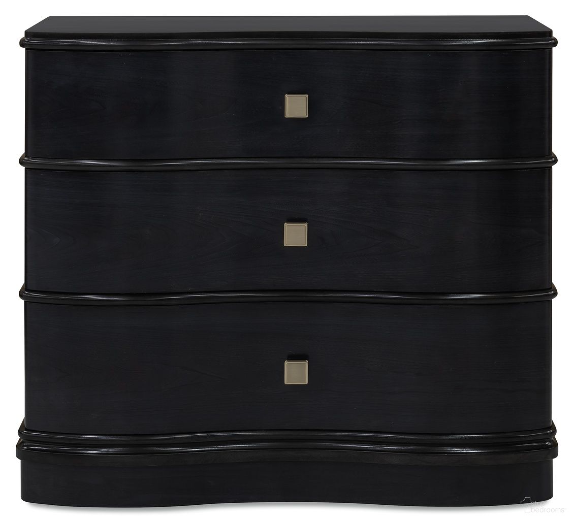 The appearance of Melange Midnight Merlot Accent Chest In Blue designed by Hooker in the transitional interior design. This blue piece of furniture  was selected by 1StopBedrooms from Melange Collection to add a touch of cosiness and style into your home. Sku: 628-85766-49. Material: Veneer.