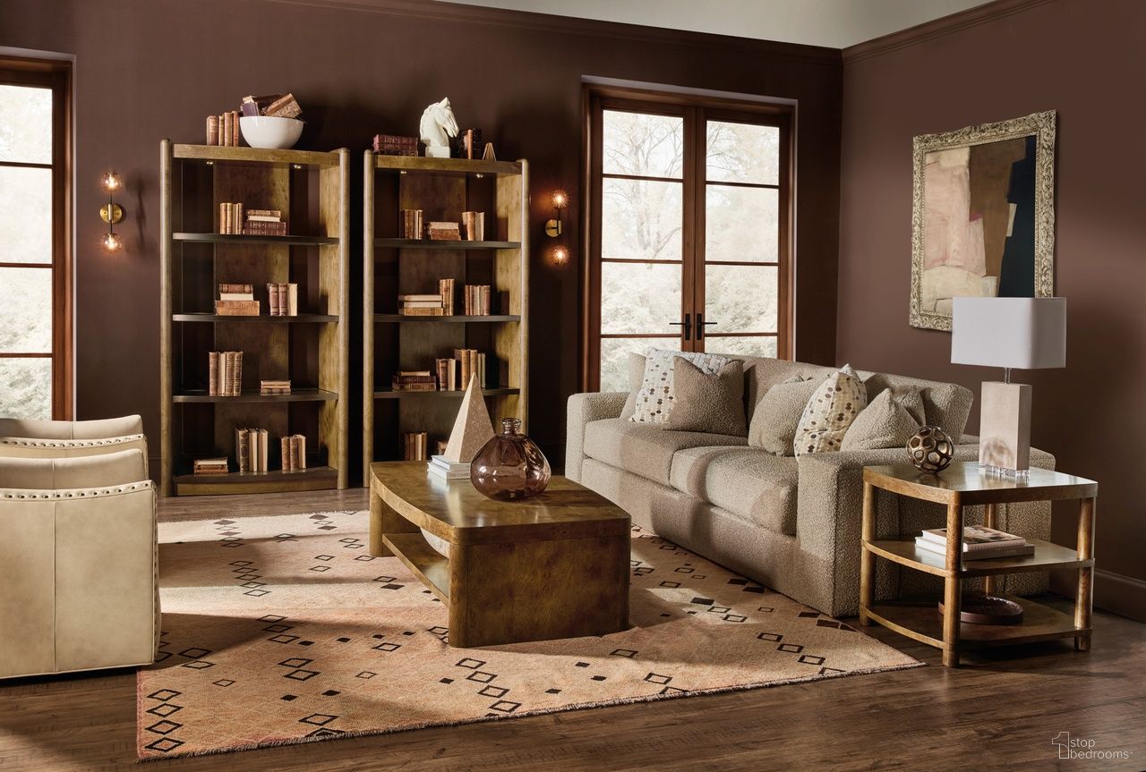 Melange Occasional Table Set In Golden Brown