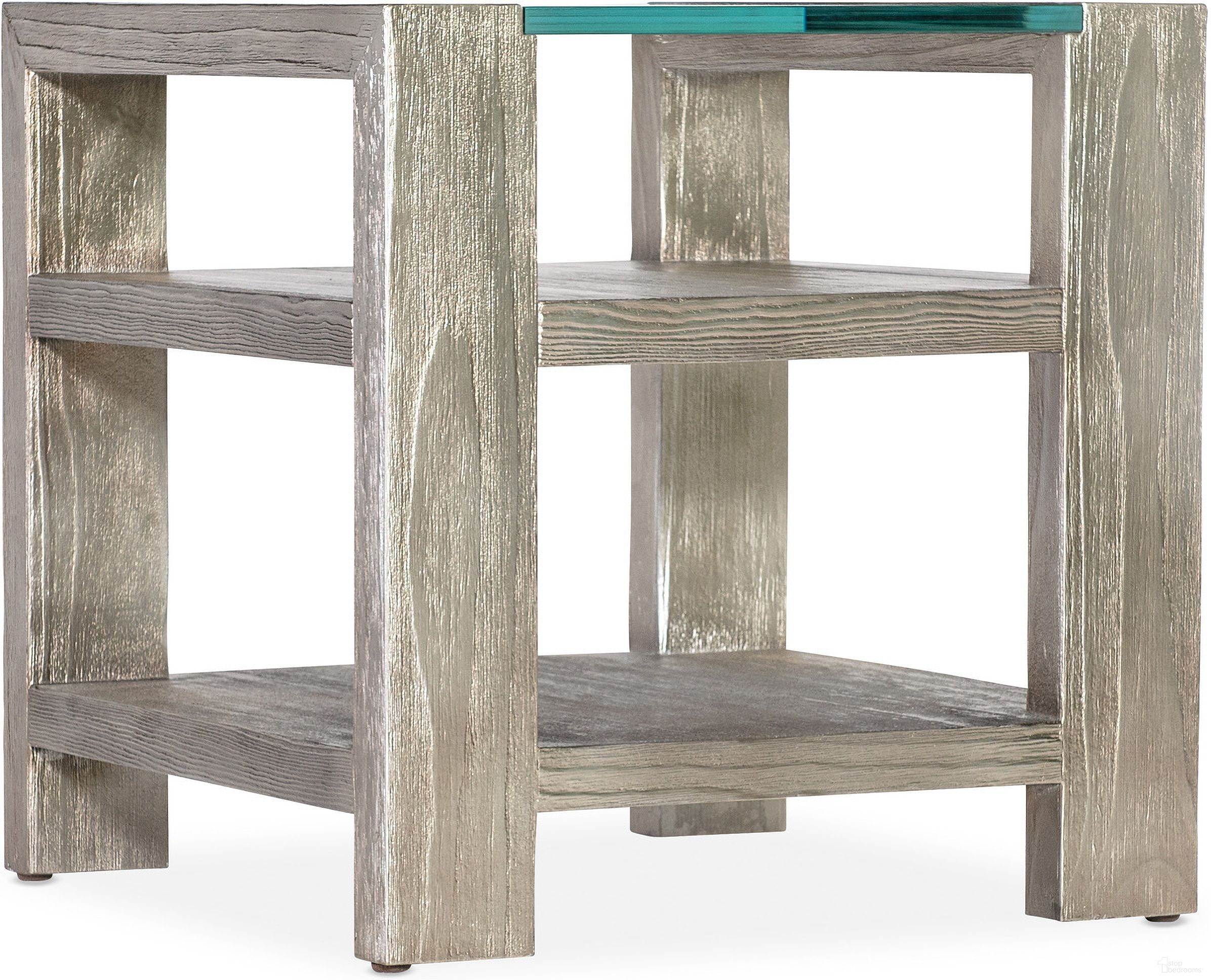 The appearance of Melange Saber End Table In Silver designed by Hooker in the transitional interior design. This silver piece of furniture was selected by 1StopBedrooms from Melange Collection to add a touch of cosiness and style into your home. Sku: 628-80551-95. Material: Pine.