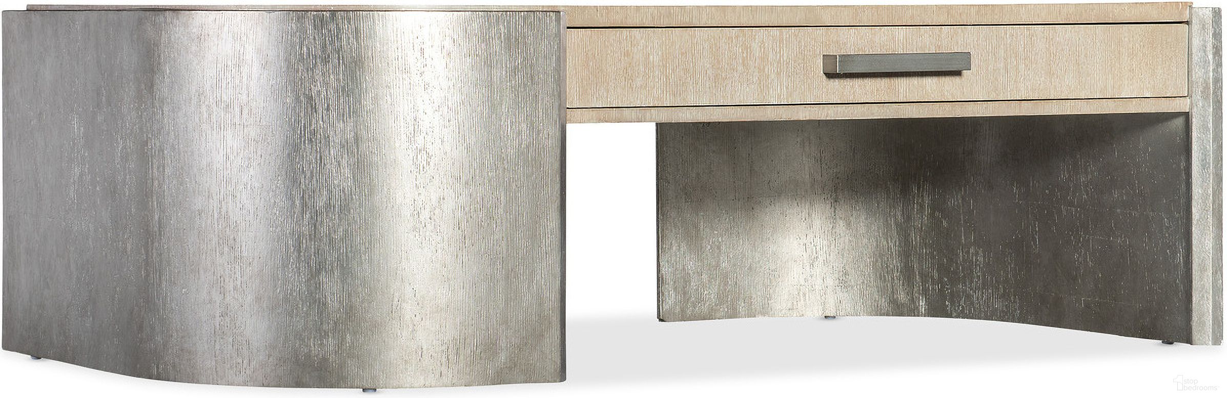 The appearance of Melange Silverfrost Cocktail Table In Light Wood designed by Hooker in the modern / contemporary interior design. This light wood piece of furniture was selected by 1StopBedrooms from Melange Collection to add a touch of cosiness and style into your home. Sku: 628-80492-05. Material: Oak Veneer.