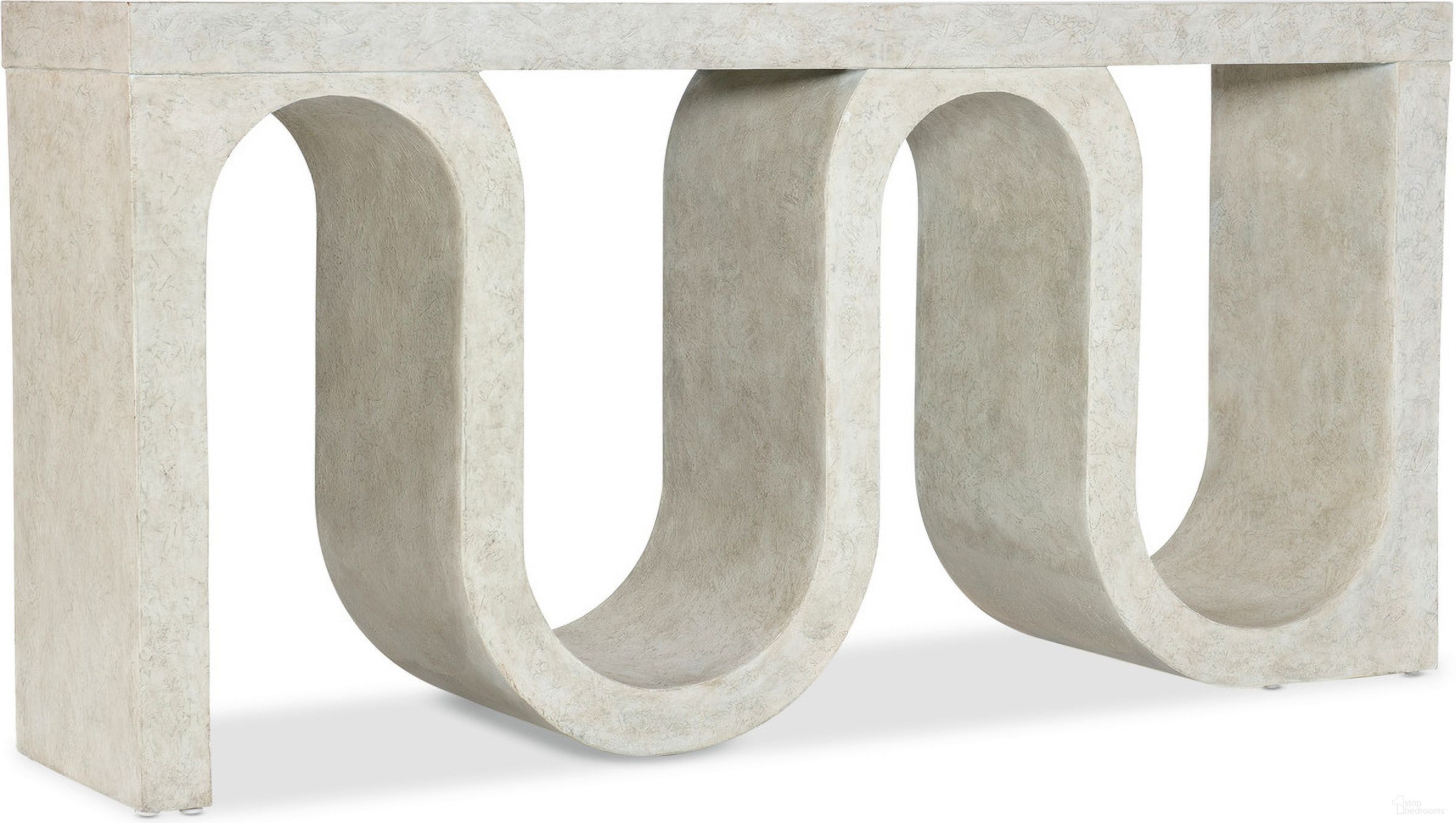The appearance of Melange Snaked Console Table In White designed by Hooker in the modern / contemporary interior design. This white piece of furniture was selected by 1StopBedrooms from Melange Collection to add a touch of cosiness and style into your home. Sku: 628-85158-05. Material: Maple.