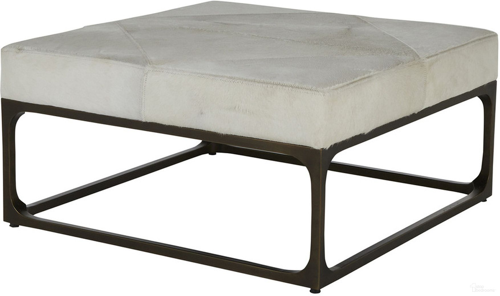 The appearance of Melanie Ottoman In Natural Ivory and Antique Dark Bronze designed by Gabby in the transitional interior design. This natural ivory/antique dark bronze piece of furniture was selected by 1StopBedrooms from Melanie Collection to add a touch of cosiness and style into your home. Sku: SCH-169330. Material: Steel.