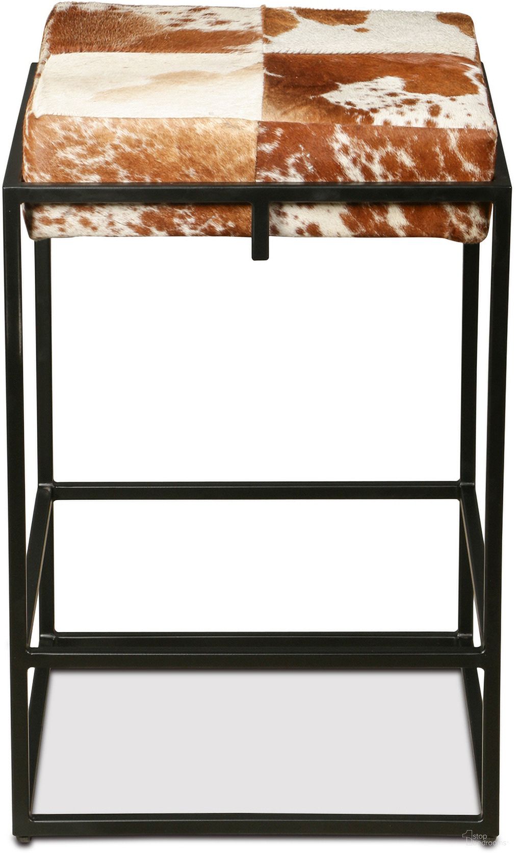 The appearance of Melbourne 17 Inch Iron and Cowhide Leather Counter Stool In Brown designed by Home Trends and Design in the transitional interior design. This brown piece of furniture was selected by 1StopBedrooms from Melbourne Collection to add a touch of cosiness and style into your home. Sku: ZWMLBCS17CWBR. Material: Reclaimed Iron.