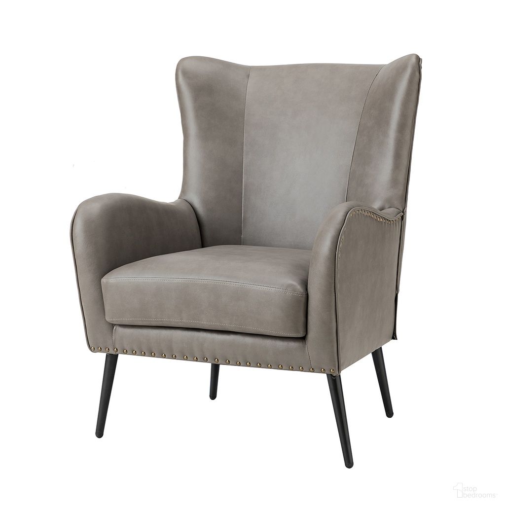 The appearance of Meleagrides Armchair In Grey designed by Karat Home in the modern / contemporary interior design. This grey piece of furniture was selected by 1StopBedrooms from Meleagrides Collection to add a touch of cosiness and style into your home. Sku: CHDT0511-GREY. Material: Faux Leather.