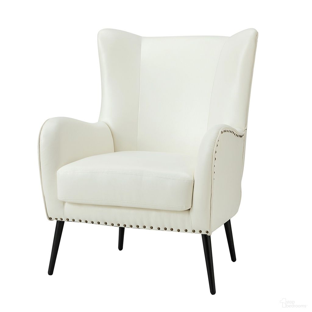 The appearance of Meleagrides Armchair In Ivory designed by Karat Home in the modern / contemporary interior design. This ivory piece of furniture was selected by 1StopBedrooms from Meleagrides Collection to add a touch of cosiness and style into your home. Sku: CHDT0511-IVORY. Material: Faux Leather.