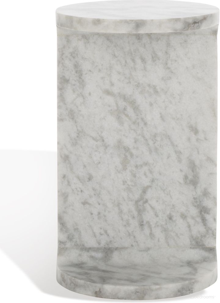 The appearance of Melinda Marble C Accent Table In White designed by Safavieh Couture in the modern / contemporary interior design. This white piece of furniture  was selected by 1StopBedrooms from Melinda Collection to add a touch of cosiness and style into your home. Sku: SFV9714A. Material: Marble.