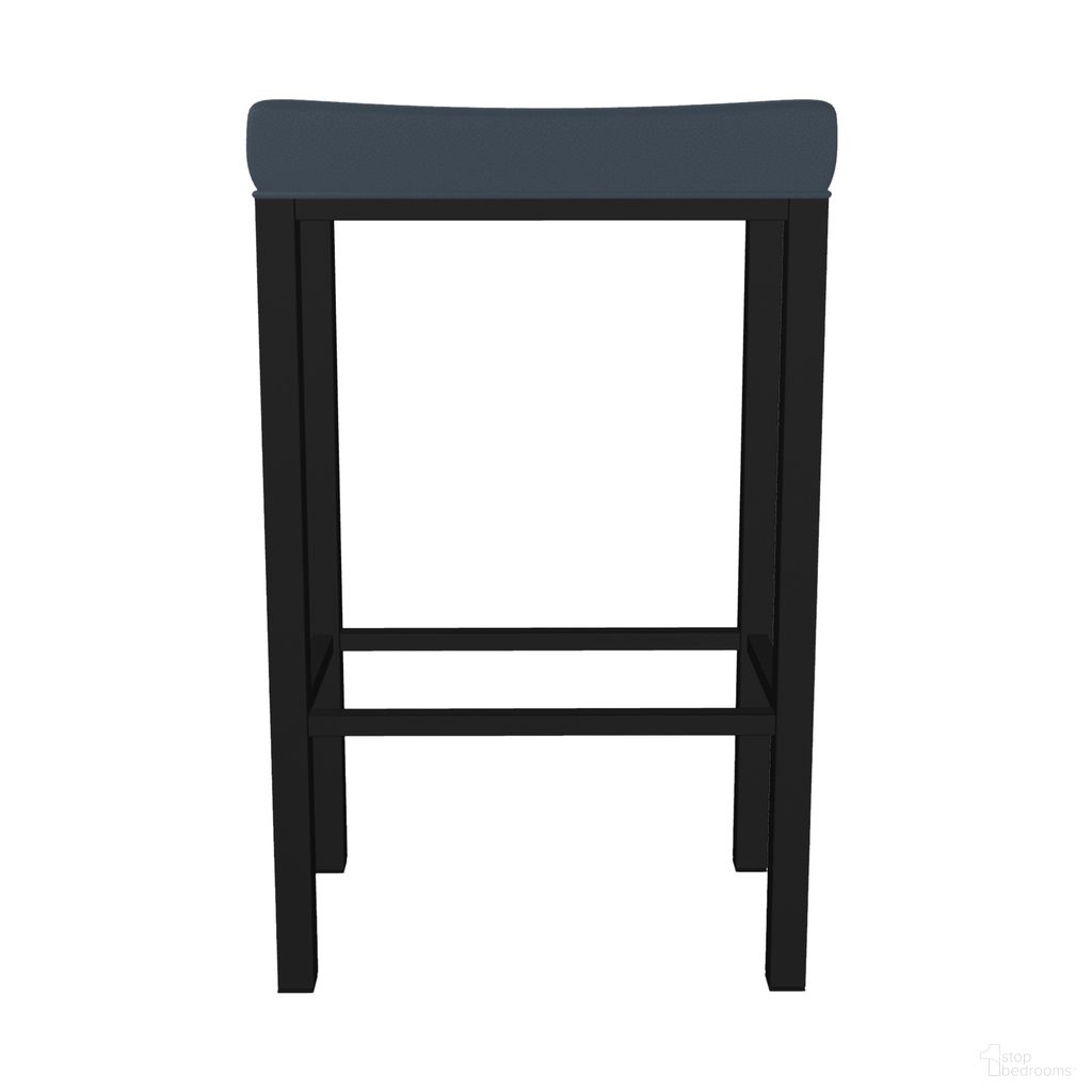 The appearance of Melissa 30 Inch Bar Height Backless Stool In Sable Onyx and Midnight Blue designed by Wesley Allen in the traditional interior design. This sable onyx/midnight blue piece of furniture was selected by 1StopBedrooms from Melissa Collection to add a touch of cosiness and style into your home. Sku: B501H30-XB-MB-DWB. Material: Metal.