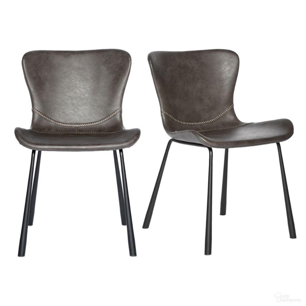 The appearance of Melody Side Chair Set of 2 In Charcoal Gray designed by Euro Style in the modern / contemporary interior design. This charcoal gray piece of furniture was selected by 1StopBedrooms from Melody Collection to add a touch of cosiness and style into your home. Sku: 30510DKGRY. Material: Leather. Chair Type: Side Chair.