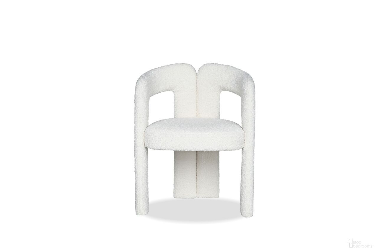 The appearance of Melrose Armchair In Cream designed by Mobital in the modern / contemporary interior design. This cream piece of furniture was selected by 1StopBedrooms from Melrose Collection to add a touch of cosiness and style into your home. Sku: DCH-MELR-CRBO-. Chair Type: Arm Chair. Material: Boucle Fabric.
