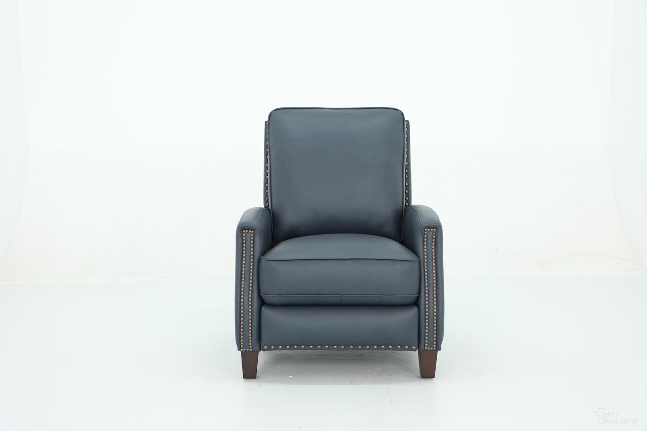 The appearance of Melrose Push Thru The Arms Recliner In Ocean designed by BarcaLounger in the traditional interior design. This ocean piece of furniture was selected by 1StopBedrooms from Melrose Collection to add a touch of cosiness and style into your home. Sku: 73155530846. Material: Leather.