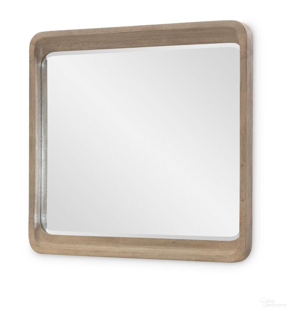 The appearance of Melrose Rectangular Mirror In Cloud White and Desert Oak designed by Legacy Classic in the modern / contemporary interior design. This cloud white and desert oak piece of furniture  was selected by 1StopBedrooms from Melrose Collection to add a touch of cosiness and style into your home. Sku: 4230-0100. Material: MDF.