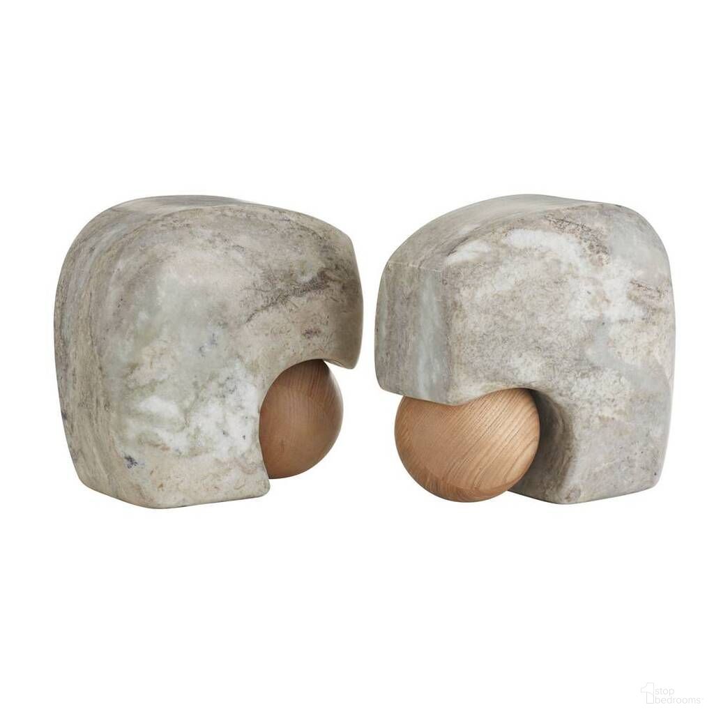 The appearance of Melt Bookends Set of 2 In Gray designed by Arteriors in the industrial interior design. This gray piece of furniture  was selected by 1StopBedrooms from Melt Collection to add a touch of cosiness and style into your home. Sku: GAATI01. Material: Marble.
