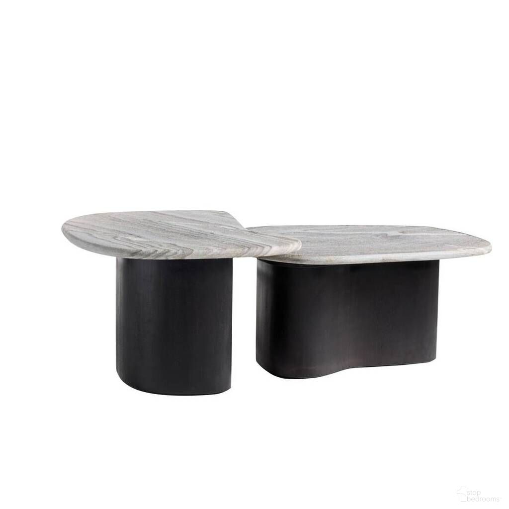 The appearance of Melt Coffee Tables Set of 2 In Galaxy designed by Arteriors in the industrial interior design. This galaxy piece of furniture  was selected by 1StopBedrooms from Melt Collection to add a touch of cosiness and style into your home. Sku: GAFCI01. Material: Marble.