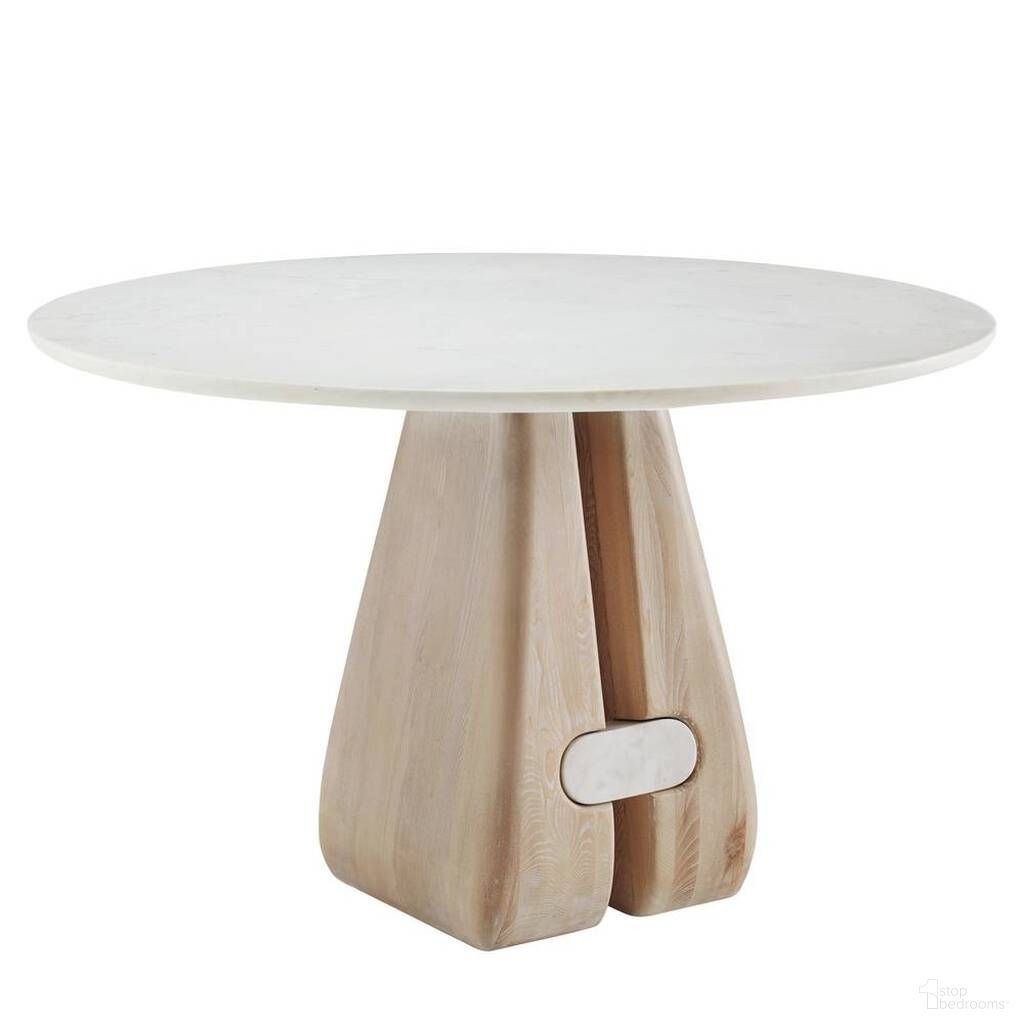 The appearance of Melt Entry Table In White designed by Arteriors in the industrial interior design. This white piece of furniture  was selected by 1StopBedrooms from Melt Collection to add a touch of cosiness and style into your home. Sku: GAFDI01. Material: Marble.