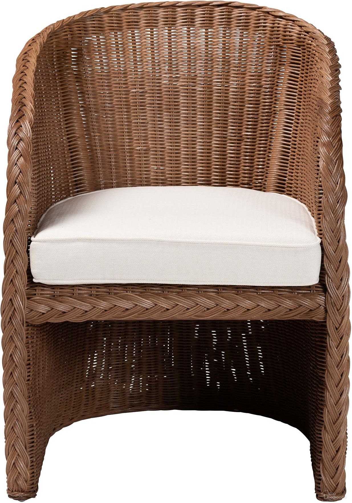 The appearance of Memphis Braided Rattan Arm Chair In Peanut Brown designed by Baxton Studio in the bohemian interior design. This peanut brown piece of furniture  was selected by 1StopBedrooms from Memphis Collection to add a touch of cosiness and style into your home. Sku: Memphis-Peanut Brown/Rattan-CC. Material: Natural Rattan.