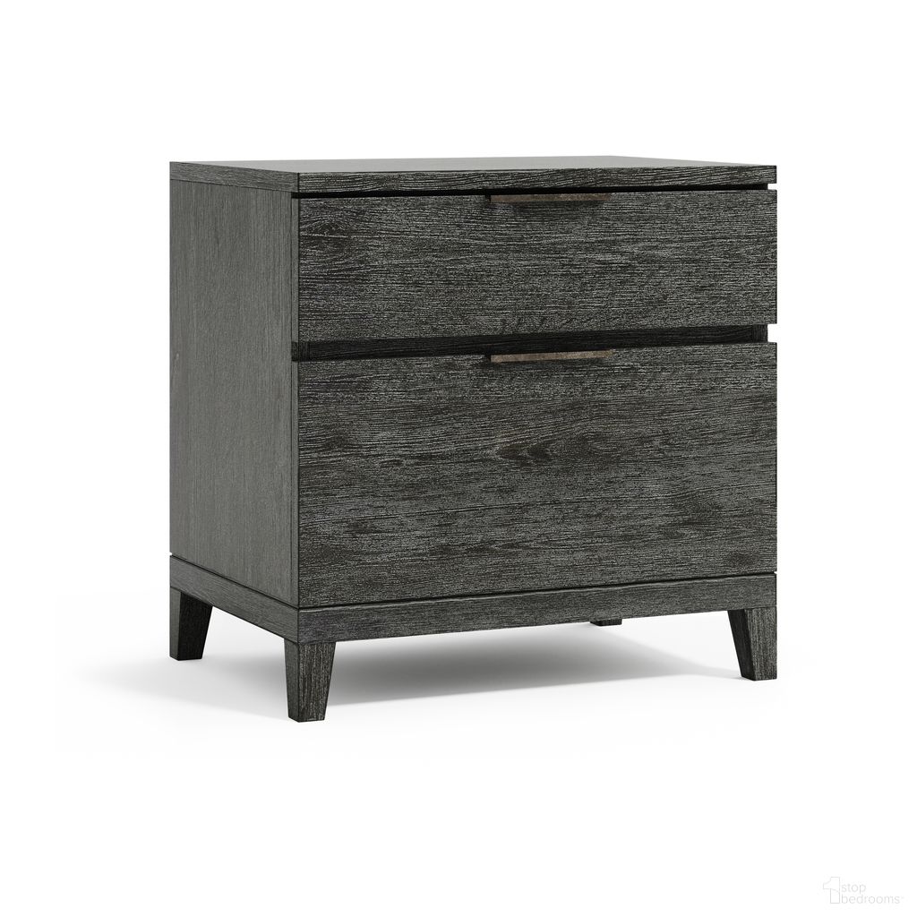 The appearance of Menton 2-Drawer Nightstand In Grey designed by Bernhardt in the transitional interior design. This grey piece of furniture was selected by 1StopBedrooms from Menton Collection to add a touch of cosiness and style into your home. Sku: 352231. Material: Wood.