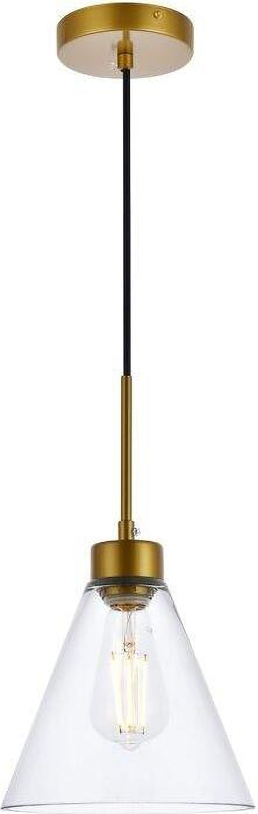 Mera 1 Light Brass Pendant