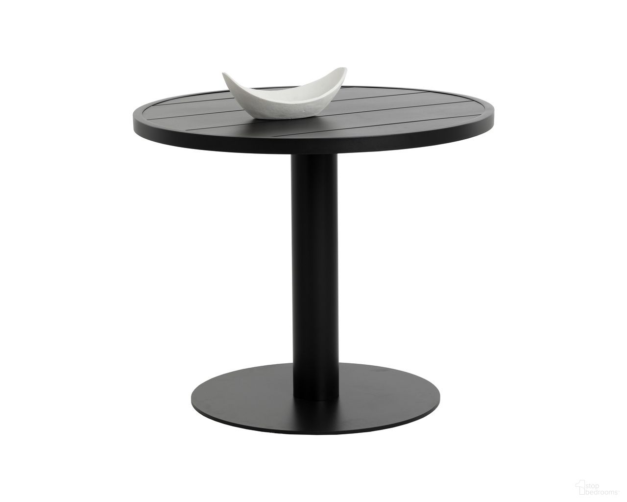 Merano 36 Inch Round Bistro Table In Black