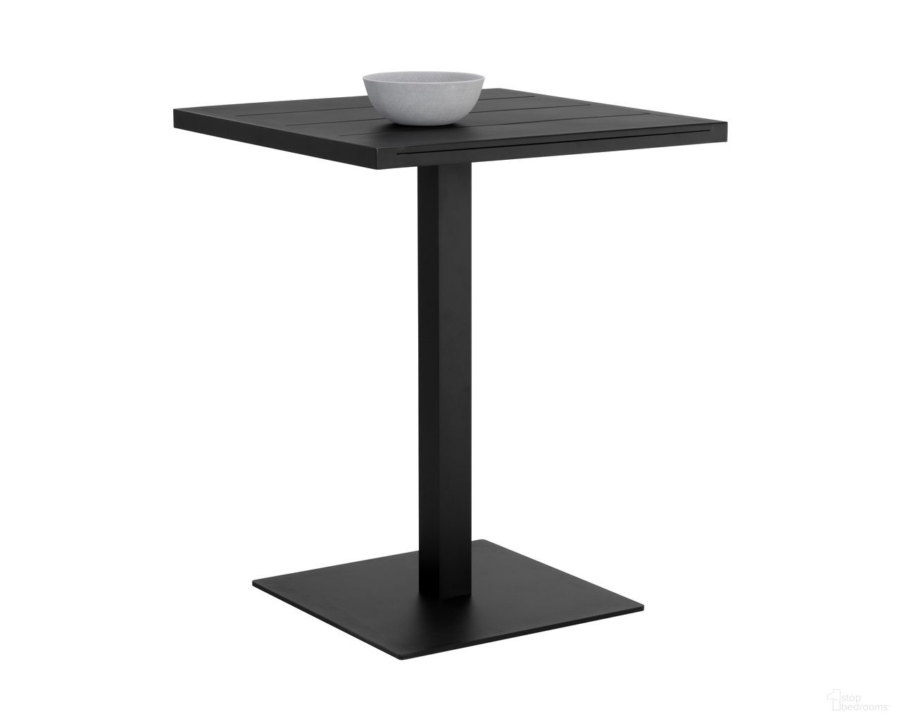 Merano Square Bar Table In Black