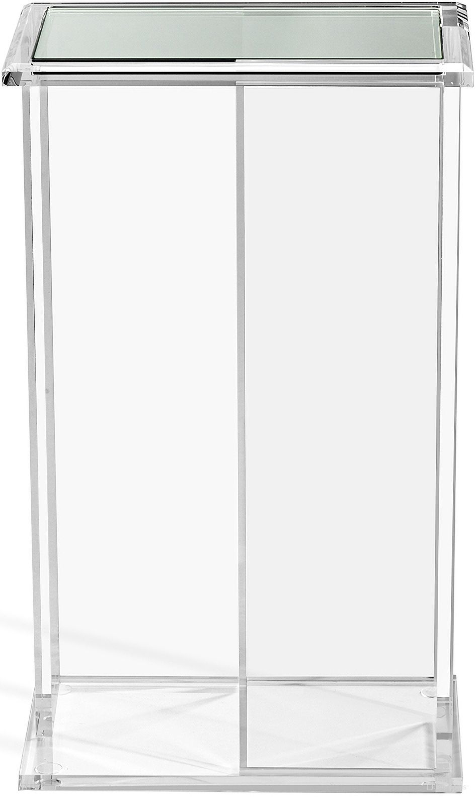 The appearance of Mercer Rectangular Drink Table In Clear designed by Interlude Home in the modern / contemporary interior design. This clear piece of furniture  was selected by 1StopBedrooms from Mercer Collection to add a touch of cosiness and style into your home. Sku: 158082. Material: Acrylic.