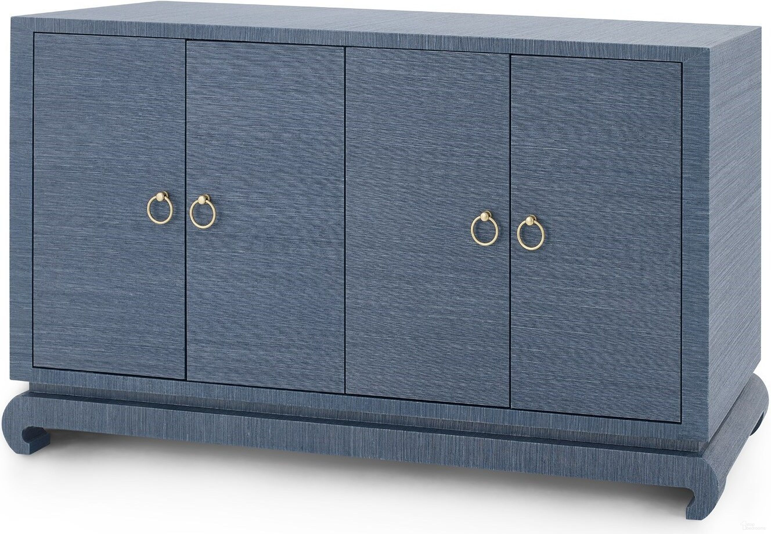 The appearance of Meredith 4-Door Cabinet In Navy Blue designed by Villa & House in the transitional interior design. This navy blue piece of furniture was selected by 1StopBedrooms from Meredith Collection to add a touch of cosiness and style into your home. Sku: MRD-450-68.