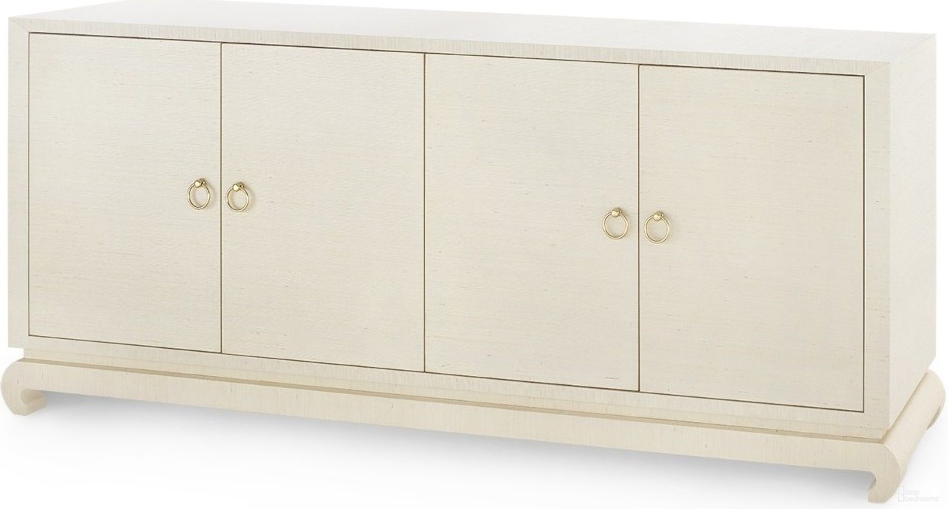 The appearance of Meredith Extra Large 4-Door Cabinet In Canvas Cream designed by Villa & House in the transitional interior design. This cream piece of furniture was selected by 1StopBedrooms from Meredith Collection to add a touch of cosiness and style into your home. Sku: MRD-460-64.