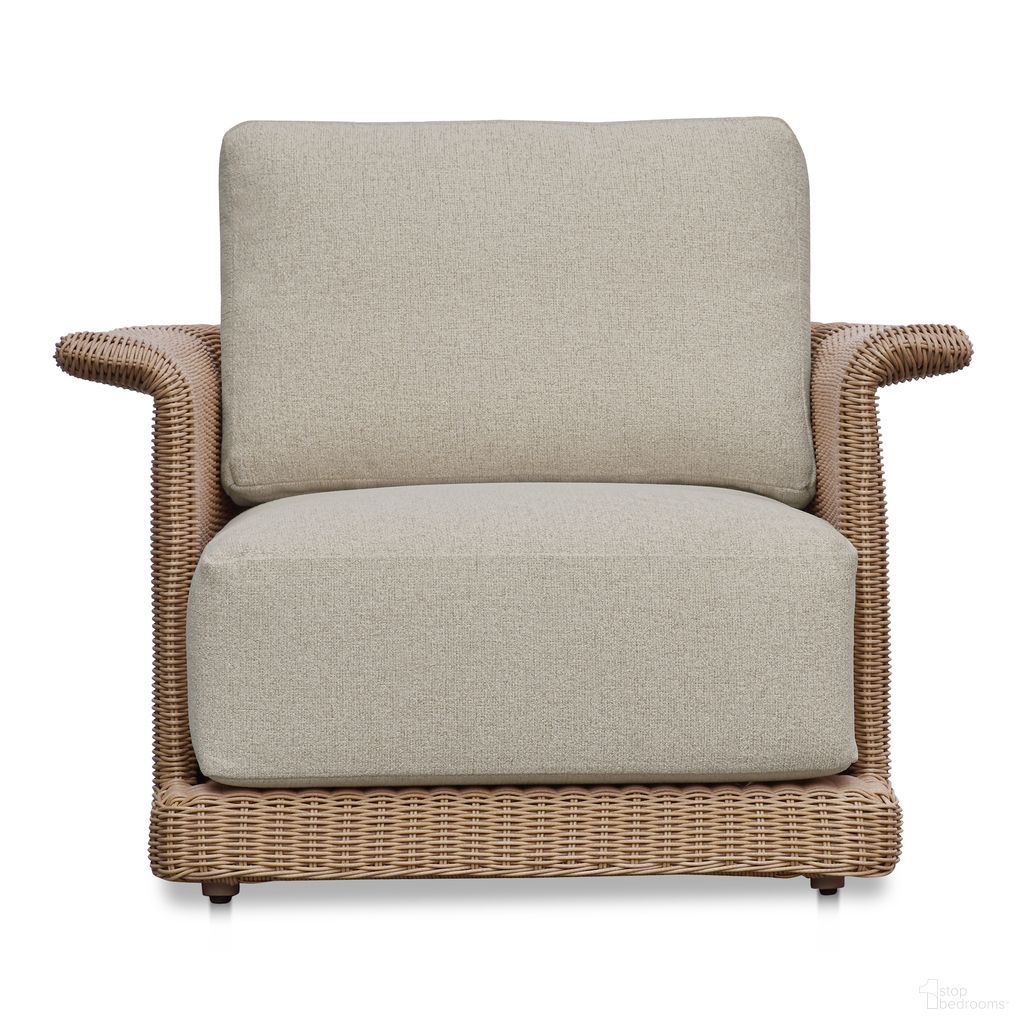 The appearance of Meredith Outdoor Accent Chair In Beige designed by Moes Home in the modern / contemporary interior design. This beige piece of furniture was selected by 1StopBedrooms from Meredith Collection to add a touch of cosiness and style into your home. Sku: GE-1004-34. Material: Synthetic Wicker.