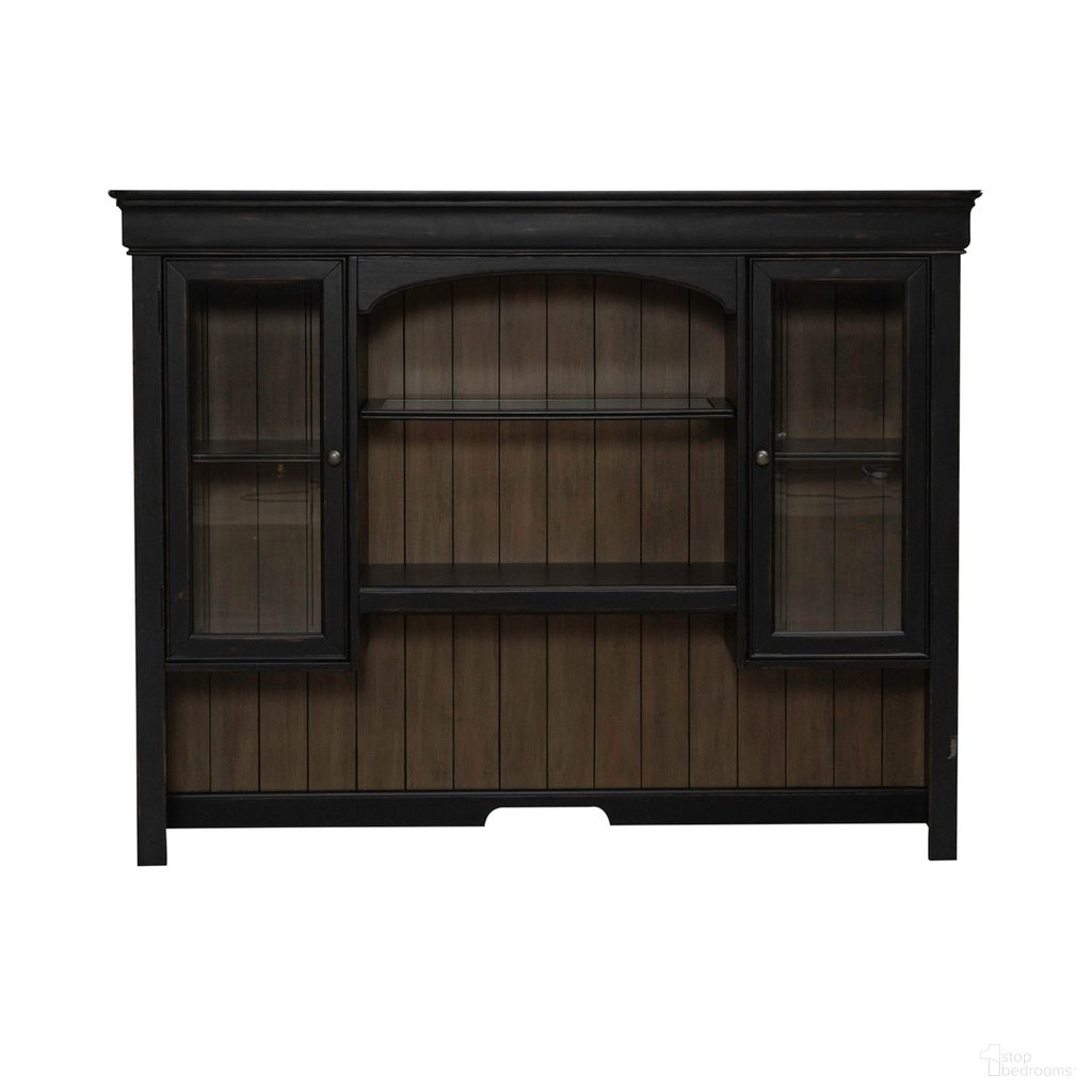 The appearance of Meritage Jr Executive Credenza Hutch In Black designed by Liberty in the traditional interior design. This black piece of furniture was selected by 1StopBedrooms from Meritage Collection to add a touch of cosiness and style into your home. Sku: 532-HO131. Material: Poplar.