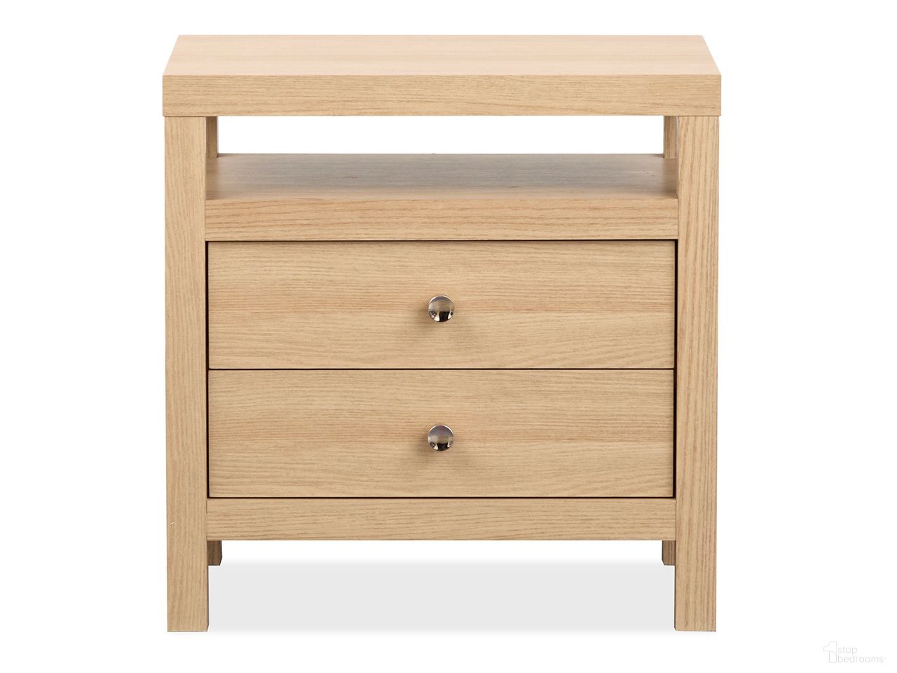 The appearance of Merrifield Drawer Nightstand In Sandstone Beige designed by Magnussen in the transitional interior design. This sandstone beige piece of furniture was selected by 1StopBedrooms from Merrifield Collection to add a touch of cosiness and style into your home. Sku: B5906-01. Material: Laminate.