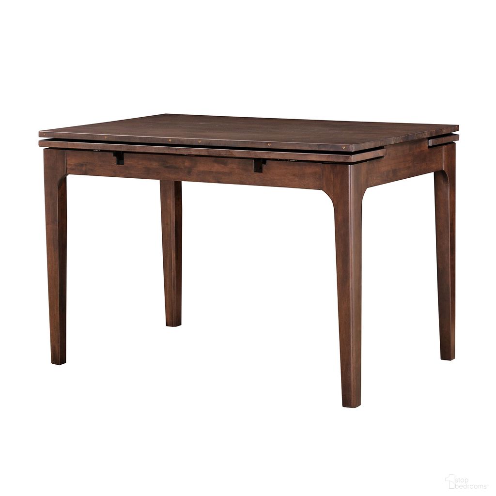 The appearance of Mersin Counter Height Table In Rich Walnut designed by Furniture of America in the transitional interior design. This rich walnut piece of furniture  was selected by 1StopBedrooms from Mersin Collection to add a touch of cosiness and style into your home. Sku: FM30010WN-PT. Table Base Style: Legs. Table Top Shape: Rectangular. Material: Solid Rubberwood. Size: 53" x 34".