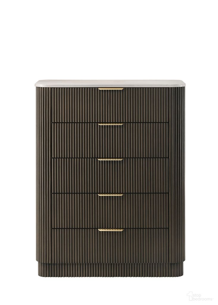 The appearance of Merthyr Chest In Dark Walnut designed by Furniture of America in the modern / contemporary interior design. This dark walnut piece of furniture  was selected by 1StopBedrooms from Merthyr Collection to add a touch of cosiness and style into your home. Sku: FM72014DW-C. Material: Rubberwood.