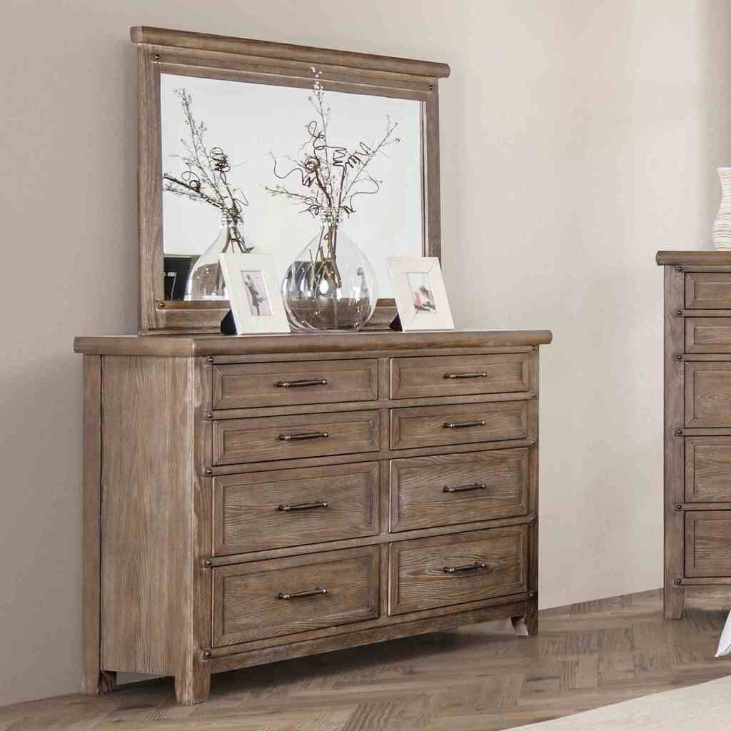 The appearance of Merthyr Dresser In Brown designed by Furniture of America in the transitional interior design. This brown piece of furniture  was selected by 1StopBedrooms from Merthyr Collection to add a touch of cosiness and style into your home. Sku: FM7431BR-D. Material: Solid Wood.