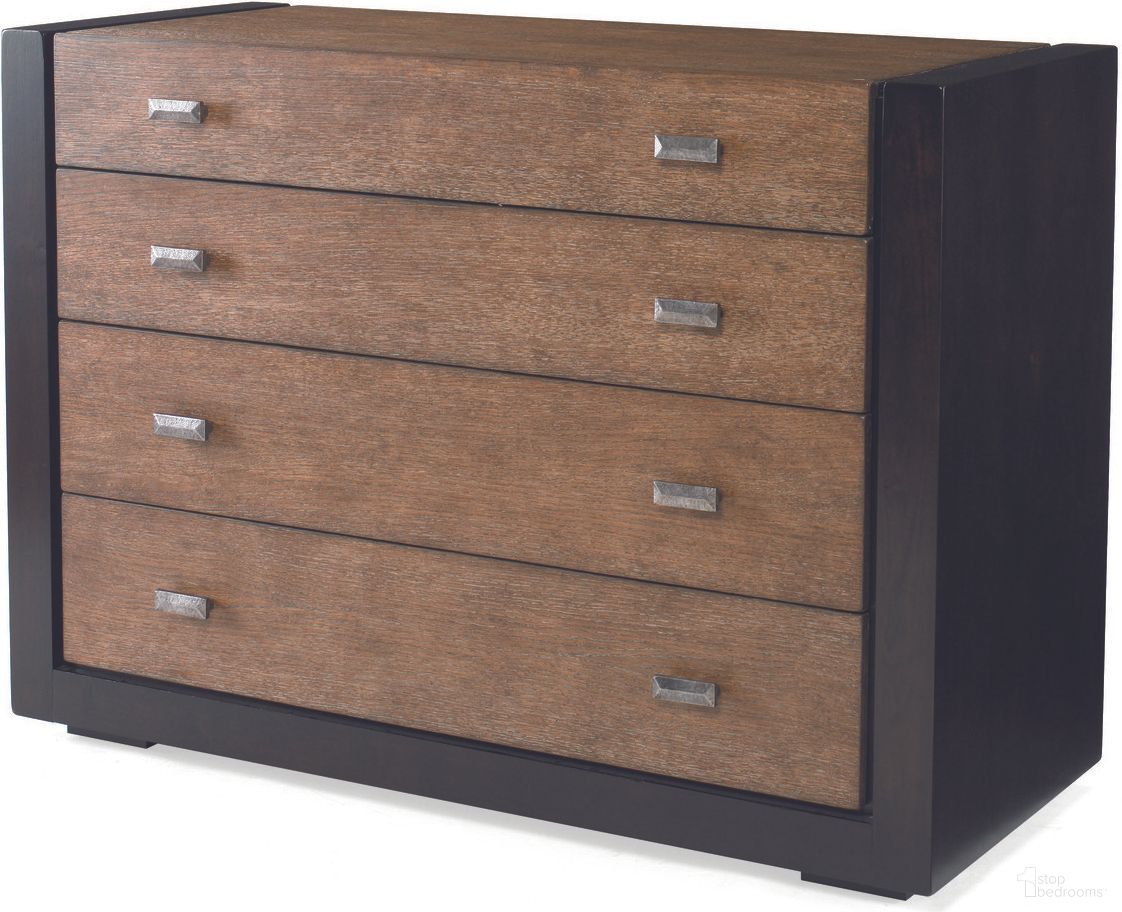 The appearance of Mesa Chest In Melange designed by Century Furniture in the transitional interior design. This melange piece of furniture was selected by 1StopBedrooms from Mesa Collection to add a touch of cosiness and style into your home. Sku: 70C-203. Material: Oak Veneer.