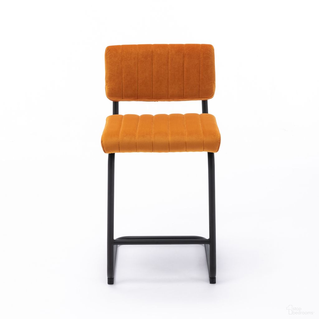 The appearance of Mesa Counter Height Stools Set of 2 In Cognac designed by Aeon in the modern / contemporary interior design. This cognac piece of furniture  was selected by 1StopBedrooms from Mesa Collection to add a touch of cosiness and style into your home. Sku: AE8340-Ctr-Cognac. Material: Steel.