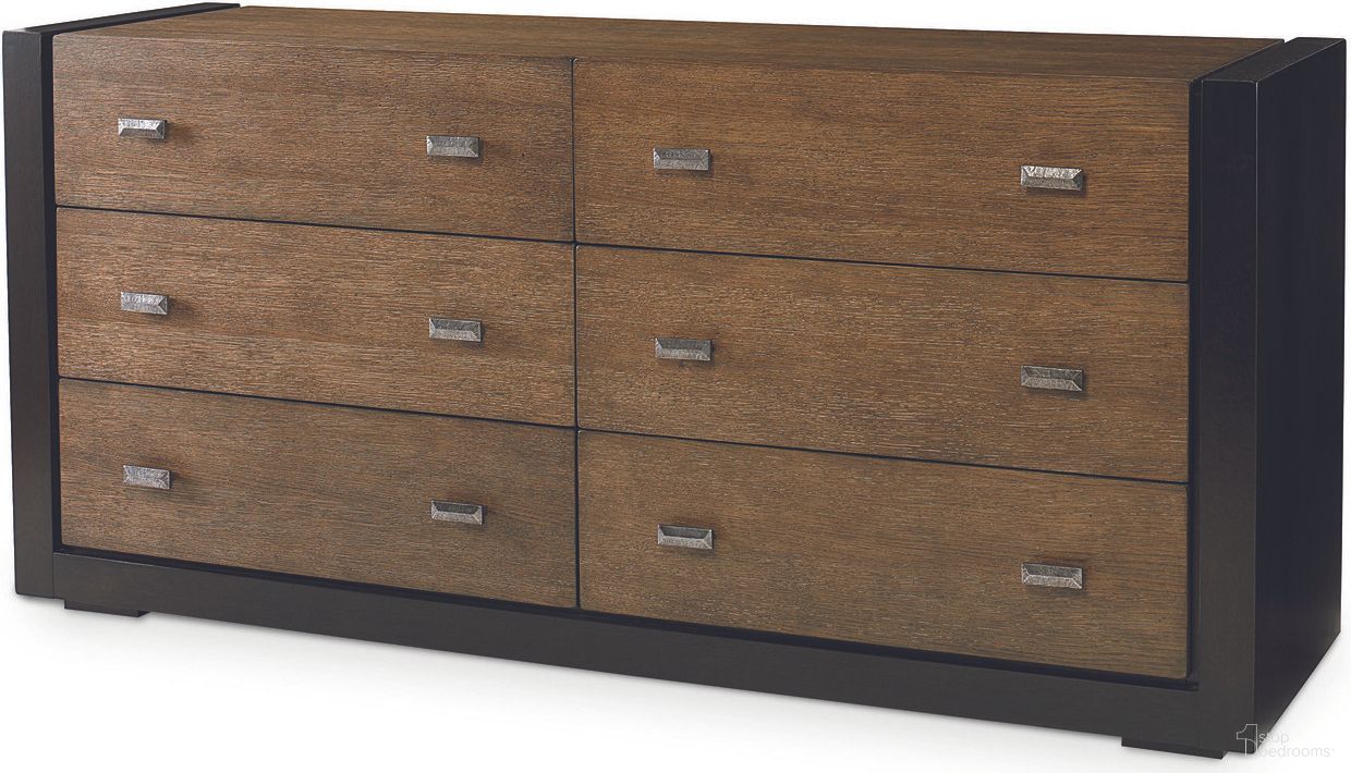 The appearance of Mesa Dresser In Melange designed by Century Furniture in the transitional interior design. This melange piece of furniture was selected by 1StopBedrooms from Mesa Collection to add a touch of cosiness and style into your home. Sku: 70C-207. Material: Oak Veneer.