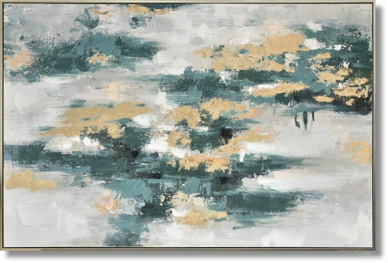 Mesmerizing Opulent Mist Abstract Canvas Wall Art In Multi
